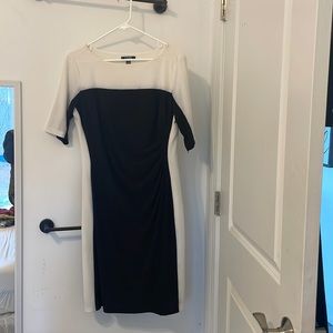 The classic black and white dress
